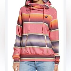 Unisex Aviator Nation Serape Ninja turtleneck Hoodie cotton preppy Pink size xl